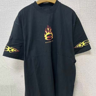 발렌시A가 버닝 유니티 오버핏 반팔 티셔츠 (1:1 HIGH PREMIUM)