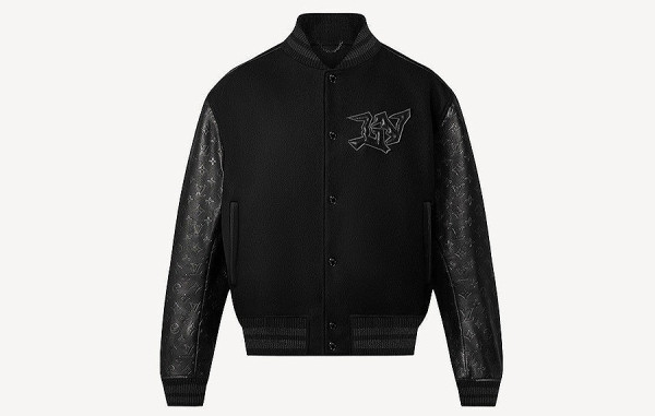 루이B통 엠보스드 소가죽 & 양모 블루종 (PREMIUM)