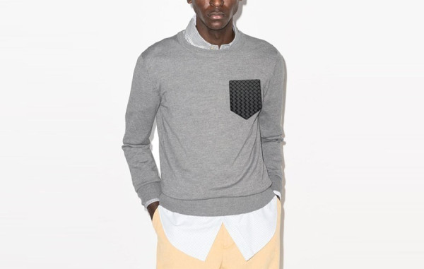 보*가 베*타 레더포켓 라운드 니트 롱슬리브스 (3color)