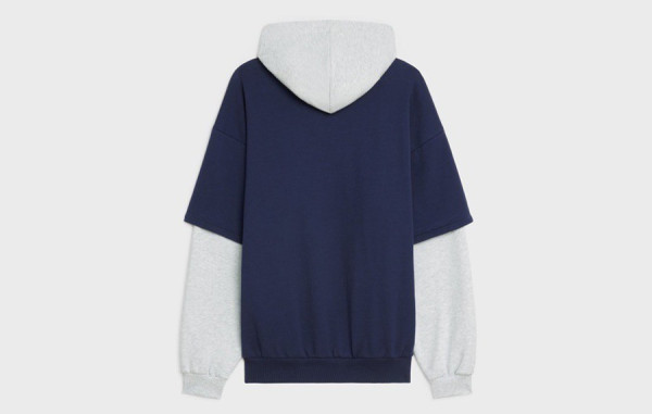 CEL*NE 레이어드 투톤 후드티셔츠 (PREMIUM)