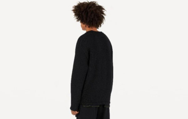 루이B통 바코드 크루넥 울 니트 (PREMIUM)