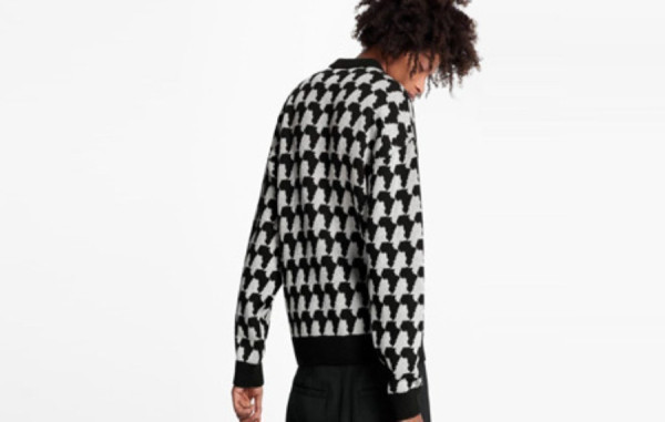 루이B통 루렉스 자카드 크루넥 울 니트 (PREMIUM)