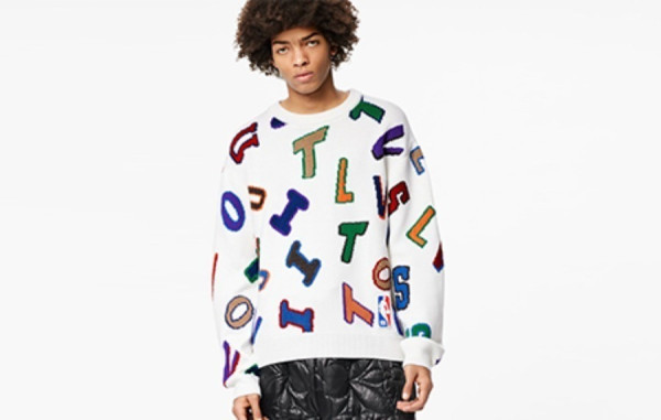 루이B통 X NBA 레터스 울 크루넥 (PREMIUM)