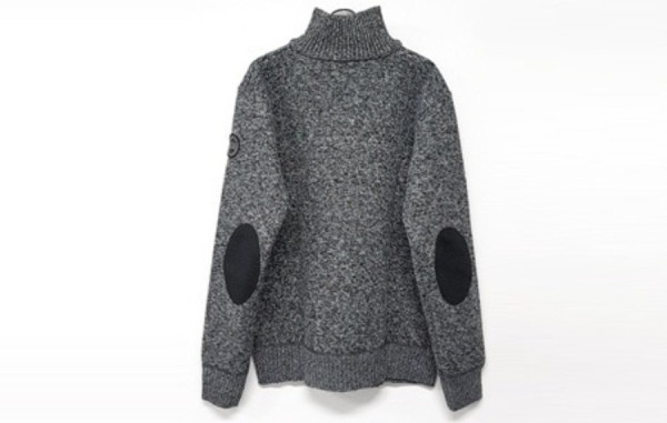 캐나다9스 하프집업 울 니트