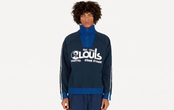 루이B통 프린티드 멀티 지퍼 스웨트셔츠 (PREMIUM)