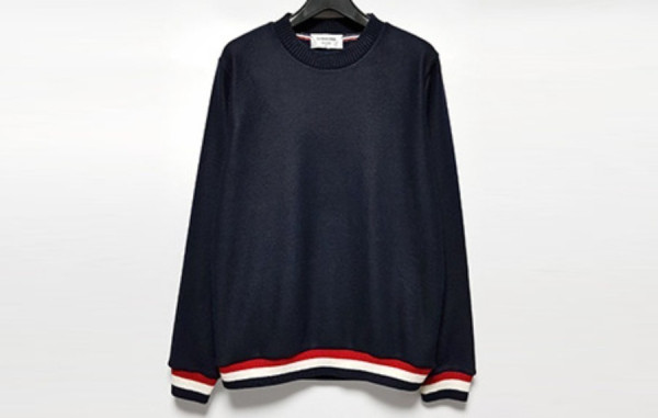 톰*라운 삼선 언더라인 라운드니트 (2color)