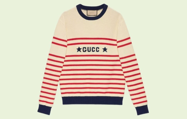 9찌 스트라이프 코튼 양모 스웨터 (PREMIUM)