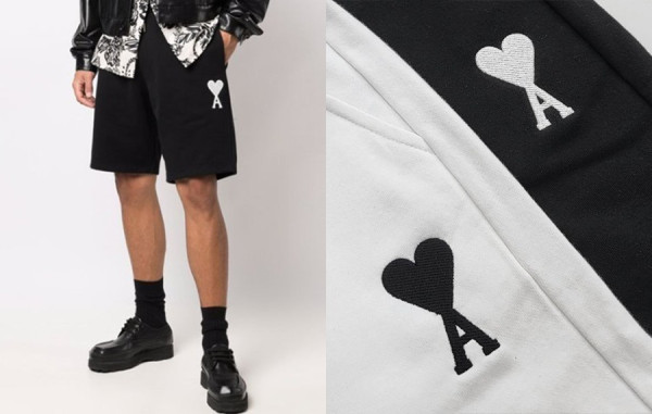 A미 사선하트 하프팬츠 (2color)