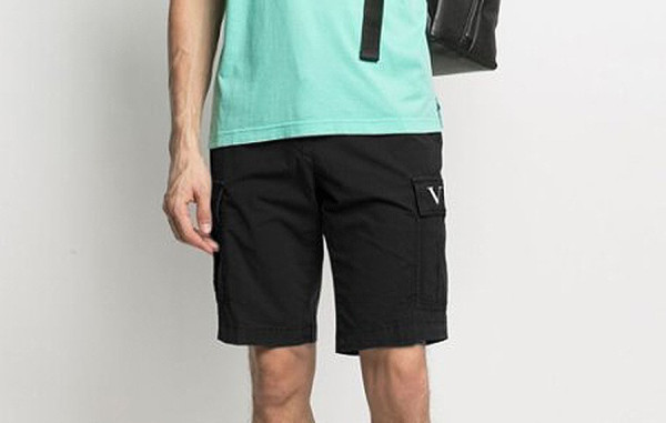 발렌T노 카고 코튼 밴딩 하프팬츠 (3color)