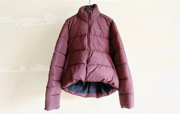 발렌시A가 C컬 버건디 구스다운 패딩 (PREMIUM)