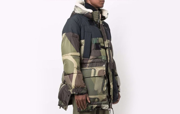 사카E X 카우스 카모 플라쥬 덕다운 패딩 자켓 (PREMIUM)