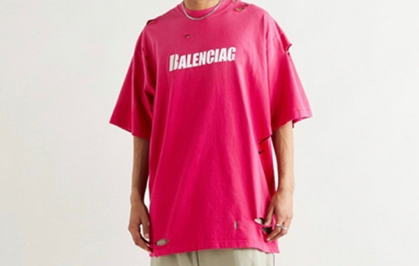 발렌시A가 캡스 디스트로이드 반팔티 레드 (PREMIUM)