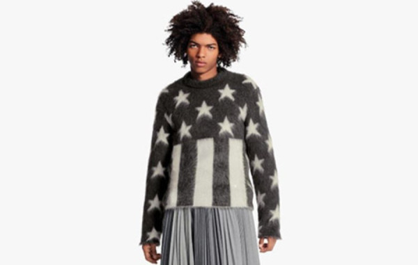 루이B통 USA 플래그 모헤어 자카드 크루넥 (PREMIUM)