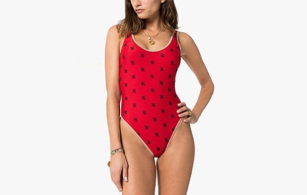 펜D 켈리로고 원피스 수영복