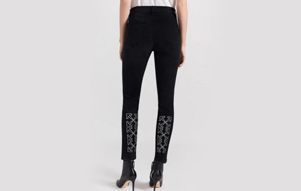 OFF 애로우 블랙 레이디 슬림진 (44~66)