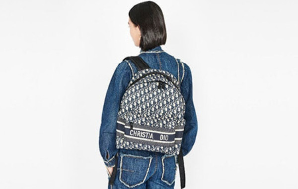 D올 오블리크 테크니컬 캔버스 트래블 백팩