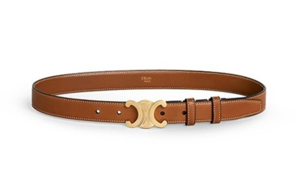 CEL*NE 트리옴페 카프스킨 벨트 브라운