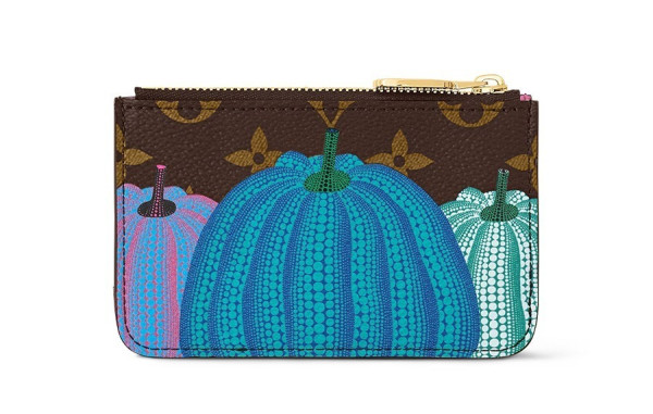 루이B통 X YK 펌킨 로미 소가죽 카드 홀더