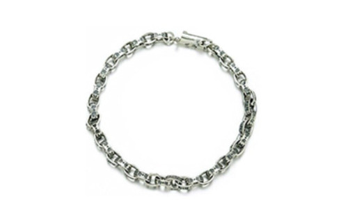 크롬HA츠 이서진 페이퍼체인 팔찌 (순은 s925)