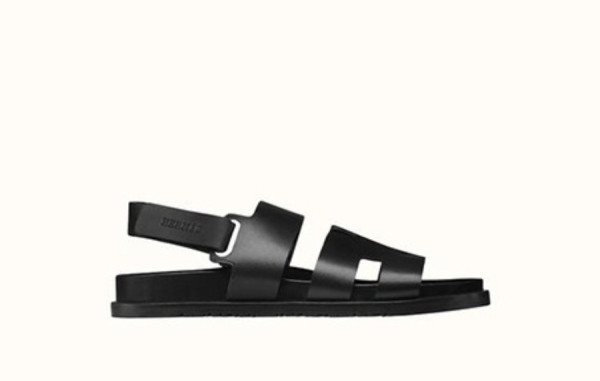 H르메스 플레인 레더 로고 샌들 (12color)