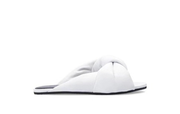 발렌시A가 소가죽 DRAPY 플랫 샌들 (5color)