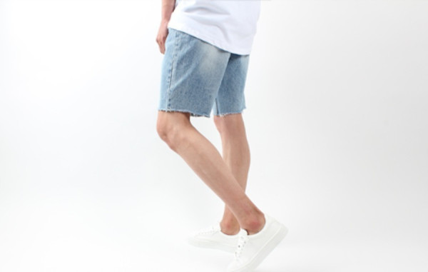 [SALE] 빈티지 청 반바지 / 연청 S