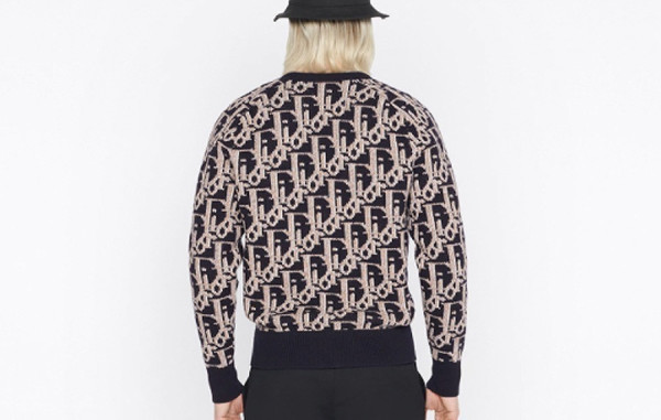 울 100% D올 오블리크 자카드 가디건 (PREMIUM)