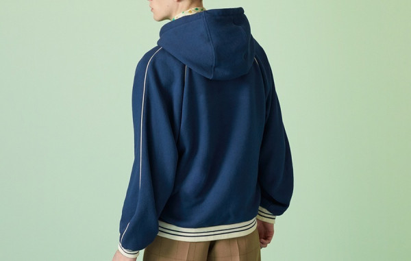 9찌 1921 자수로고 코튼 저지 후드 집업 (PREMIUM)