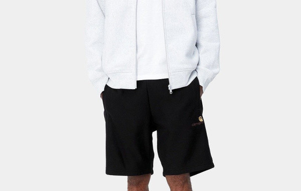 남녀공용 칼하트 WIP 아메리칸 스크립트 스웨트 쇼츠 팬츠 (HIGH QUALITY)