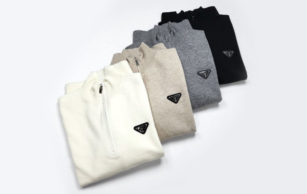 프RA다 삼각로고 하프집업 니트 (4color)