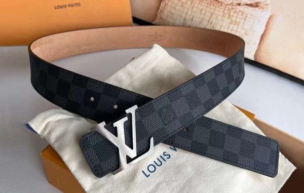 루이B통 블랙 다미에 벨트 (HIGH QUALITY)