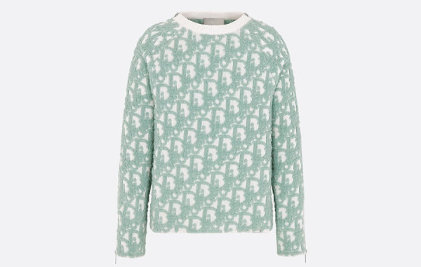 D올 콘트라스트 오블리크 울 스웨터 (PREMIUM)