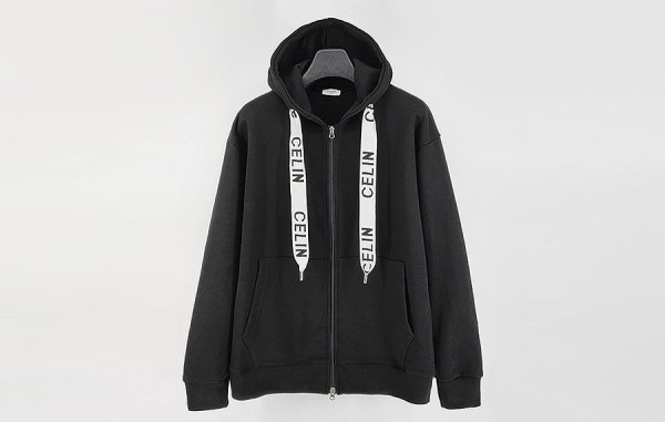 CEL*NE 스트링 로고 후드집업티셔츠 (2color)