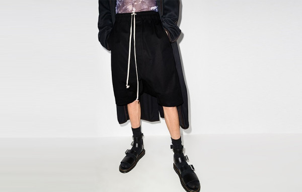 릭5웬스 드롭 크로치 트랙 쇼츠 팬츠 (PREMIUM)