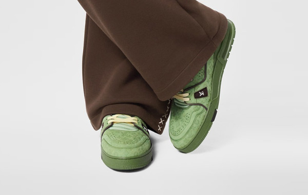 루이B통 LV 트레이너 스니커즈 그린