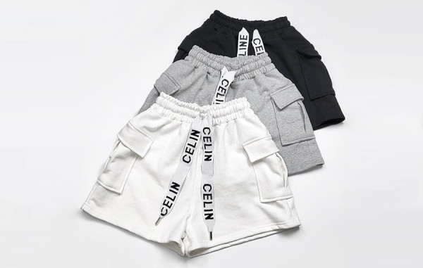 CEL*NE 레이디 스트링 로고 카고 숏팬츠 (3color)