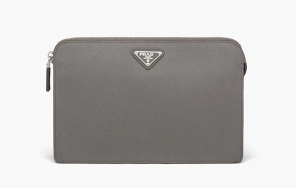 프RA다 아이코닉 트라이앵글 사파이노 가죽 클러치 (4color)