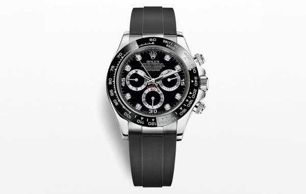 롤*스 데이토나 블랙&화이트골드 (블랙다이아)-러버밴드 1:1 최상급 (싱크 99.8%)