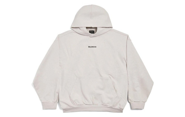 발렌시A가 로고 센터 자수 후드 티셔츠 (HIGH QUALITY)