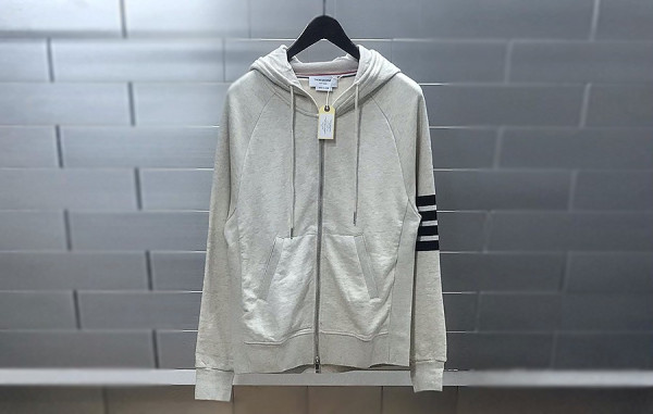 톰*라운 사선완장 집업 후드 티셔츠 (HIGH QUALITY)