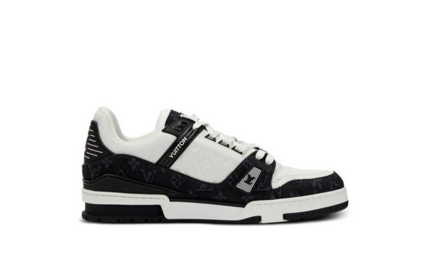 루이B통 LV 트레이너 스니커즈 데님 블랙