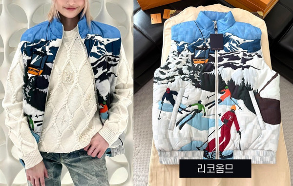 루이B통 다미에 스키 퀼팅 베스트 (1:1 HIGH PREMIUM)