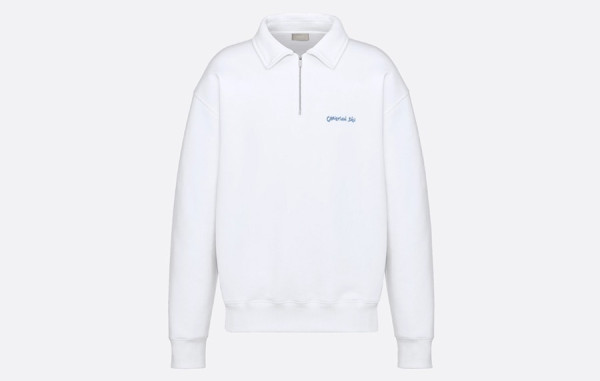 D올 Tag 지퍼 카라 오버핏 반집업 스웨트셔츠 (PREMIUM)