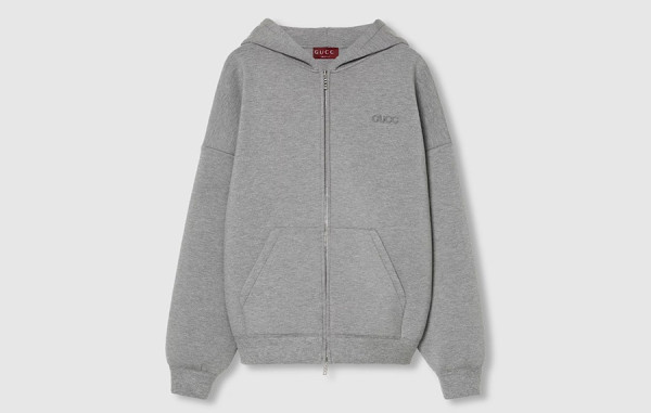 9찌 비스코스 저지 자수 후드 집업 티셔츠 (PREMIUM)