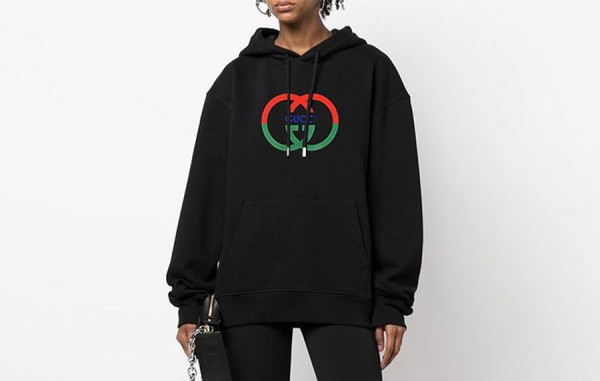 9찌 GG 로고 후드 티셔츠 (2color)