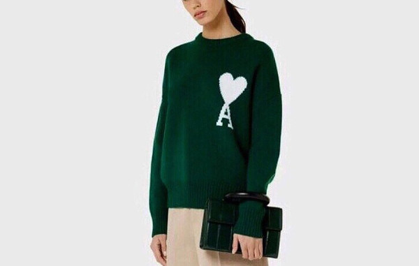 A미 드꿰흐 빅하트 오버사이즈 울 니트 (HIGH QUALITY)