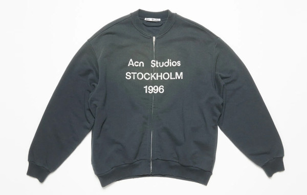ACN 레터링 스웨트 집업 자켓 (PREMIUM)