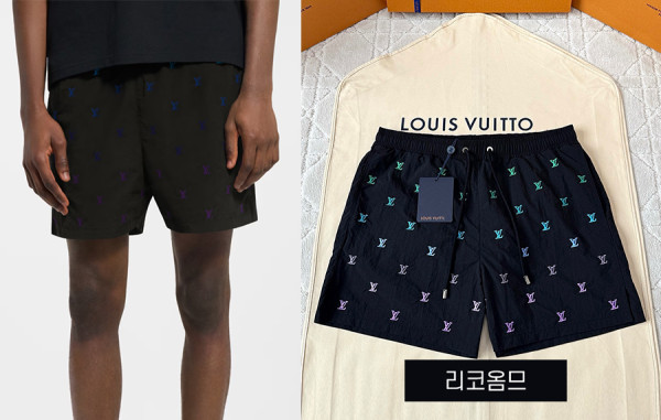 남녀공용 루이B통 LV 블라송 그라데이션 스윔 하프팬츠 (1:1 HIGH PREMIUM)