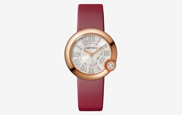 까르*에 발롱블루 로즈골드 레드스트랩 다이아 스몰 쿼츠 30mm 1:1 최상급 (싱크 97.6%)