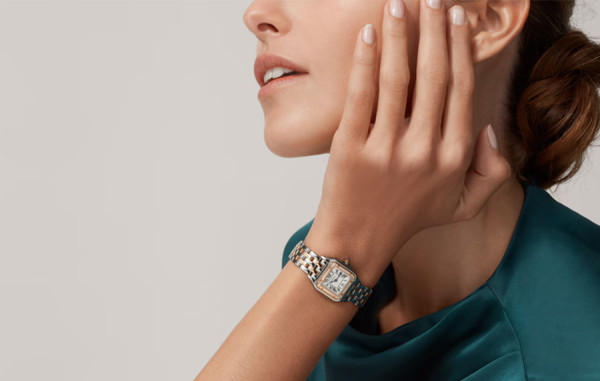 까르*에 팬더 로즈골드 콤비 다이아 스몰 쿼츠 30.3mm×22mm 1:1 최상급 (싱크 97.6%)